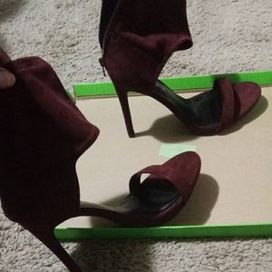 Plum Stiletto with ankle wrap
